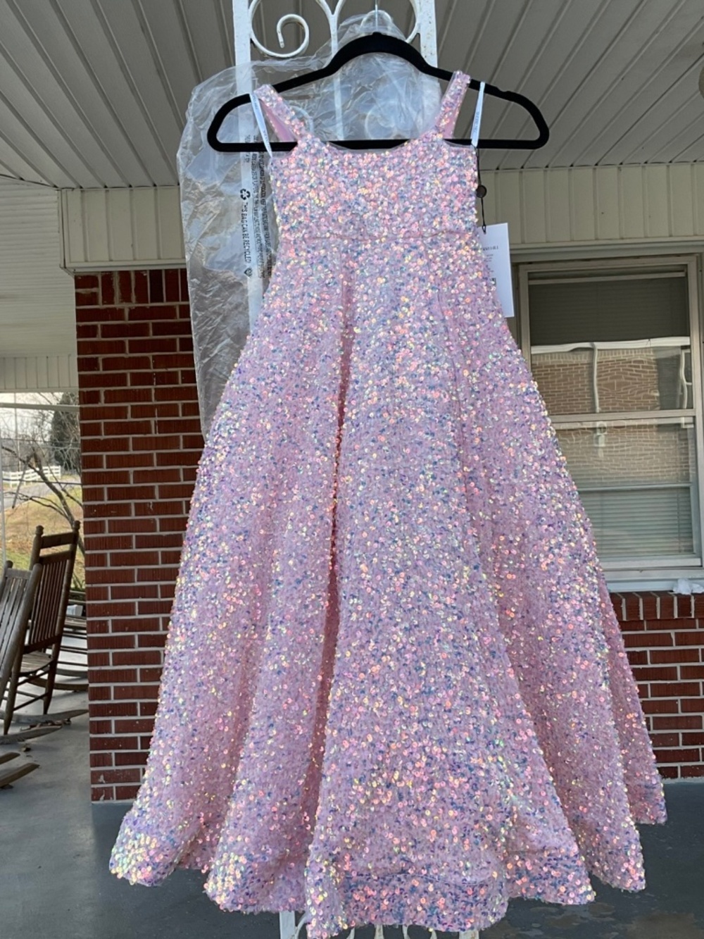 Sherri Hill pink pageant dress little girl size 4, new with tags